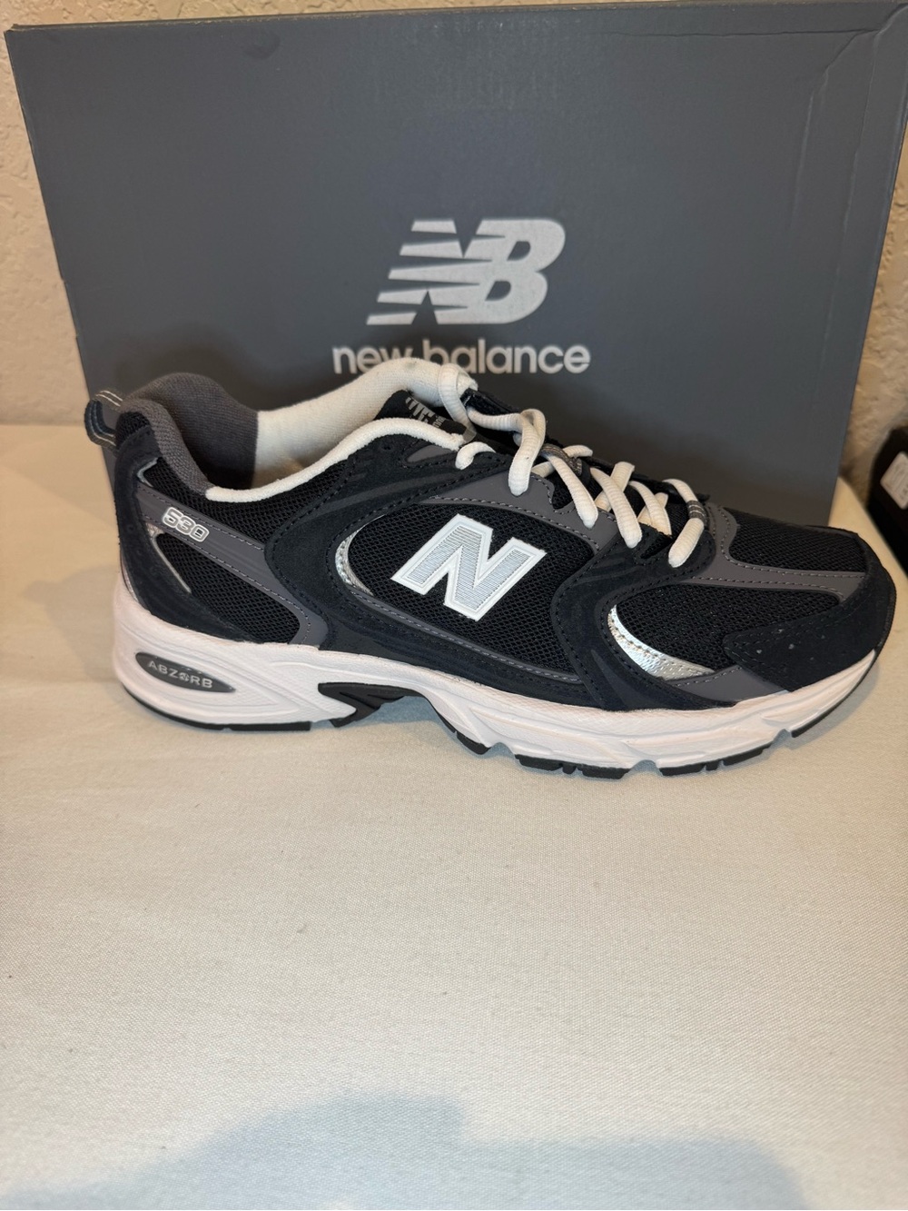 New Balance Black and Gray Sneakers